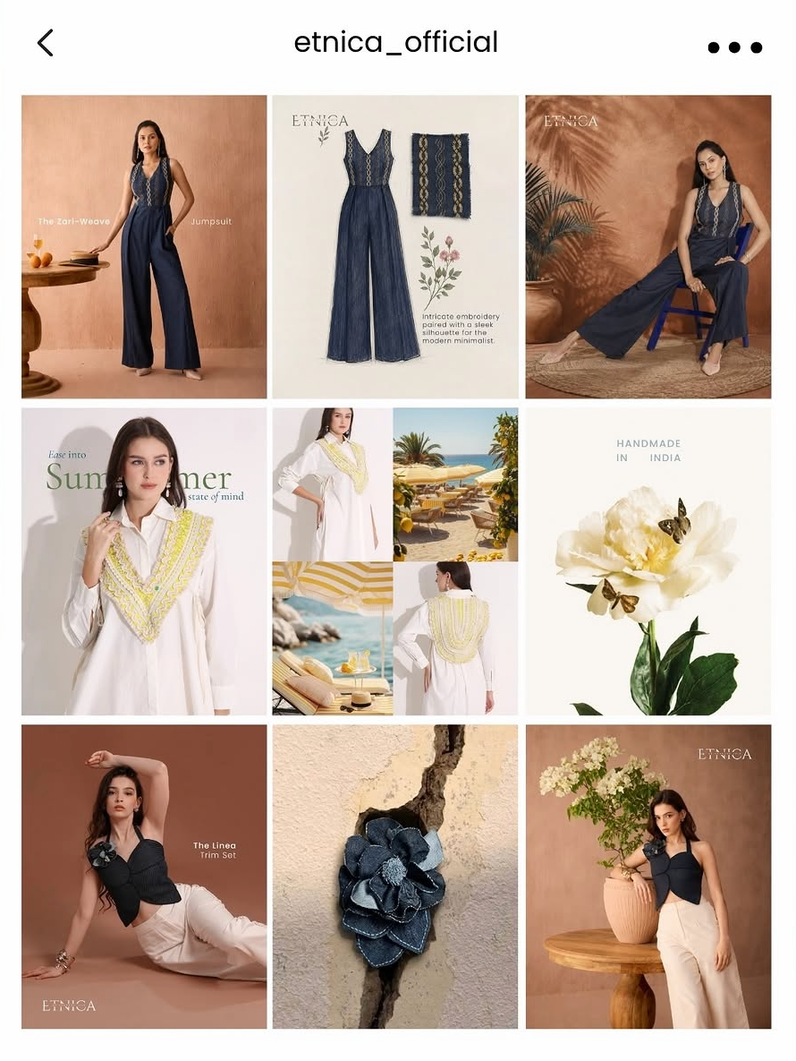 Etnica handmade womenswear Instagram content by 7SEA Marketing