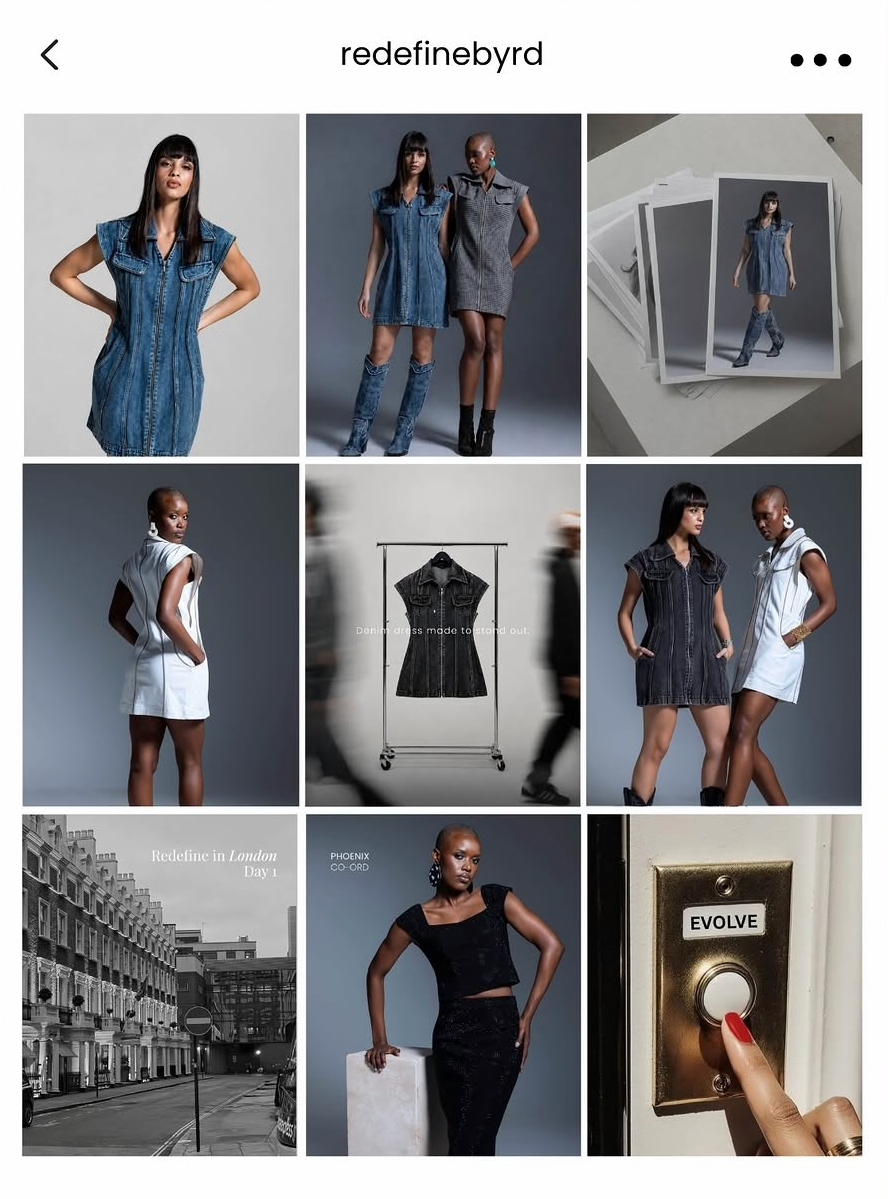 Redefine by RD denim label Instagram content by 7SEA Marketing